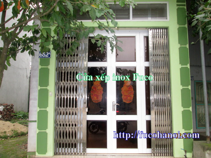 Cửa xếp INOX 304 tại Hưng Yên